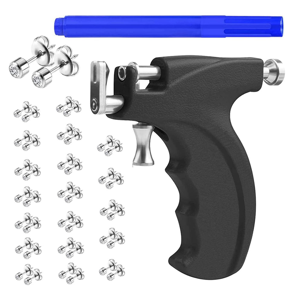 Kamija ear piercing gun kit front view for confident home use