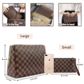 Kancehinage small zipper pouch for daily essentials like lipstick and cards.