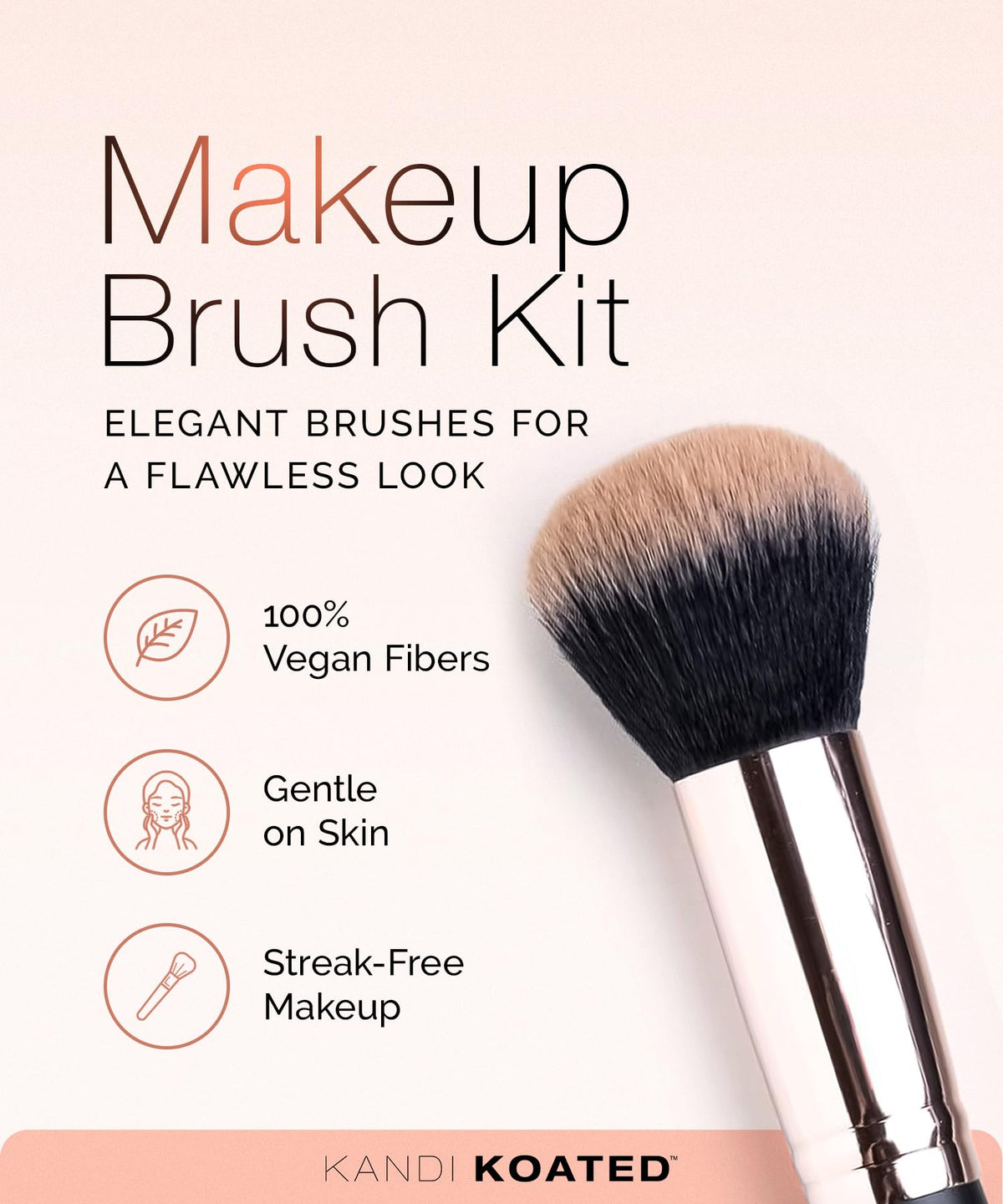 Daily affirmation handles motivate confidence while applying makeup with Kandi Koated brushes.