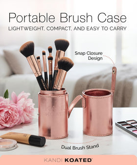 Kandi Koated eyeshadow and blending brushes enable seamless eye looks.