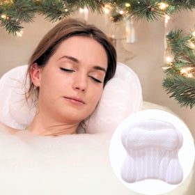 Kandoona bath pillow neck support for ergonomic tub lounging