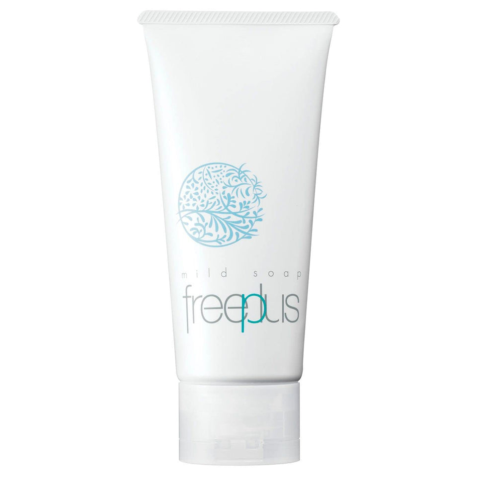 Kanebo FreePlus Mild Soap 100 g packaging, creamy cleanser for gentle daily moisture