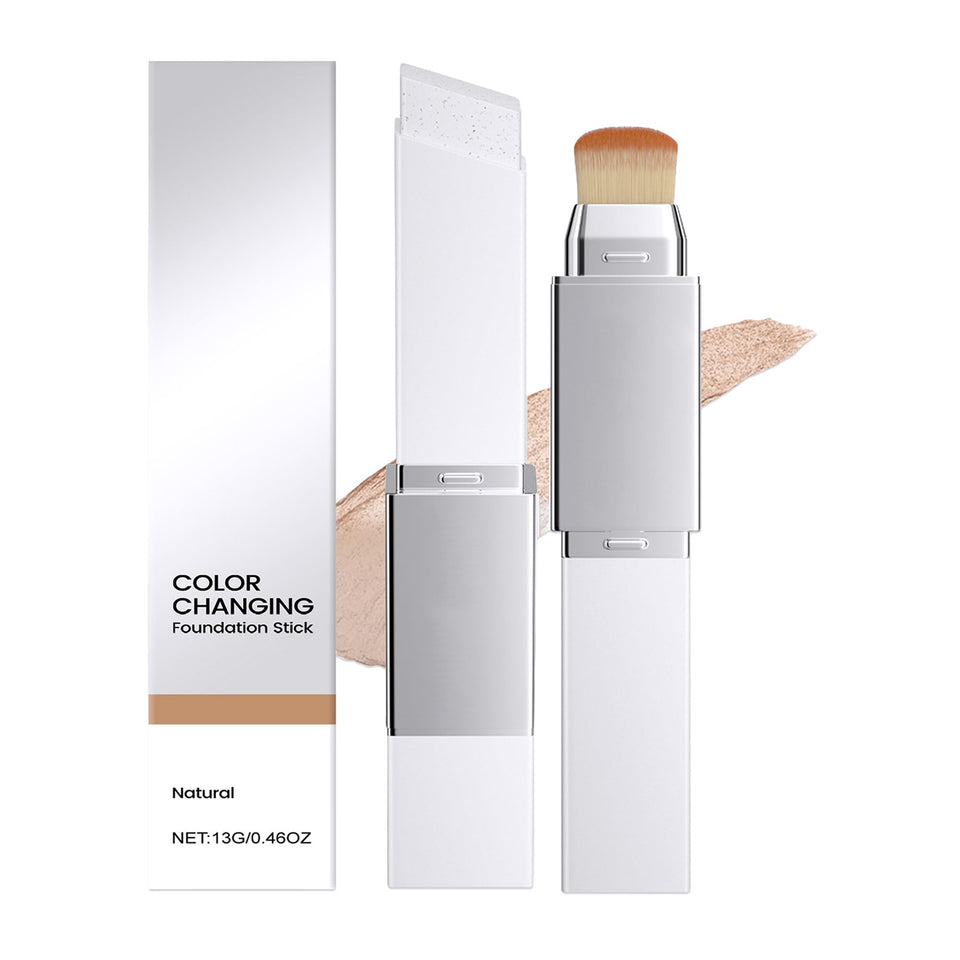 KANGBOMEI color-changing foundation stick close-up demonstrates blendable coverage for a natural look.