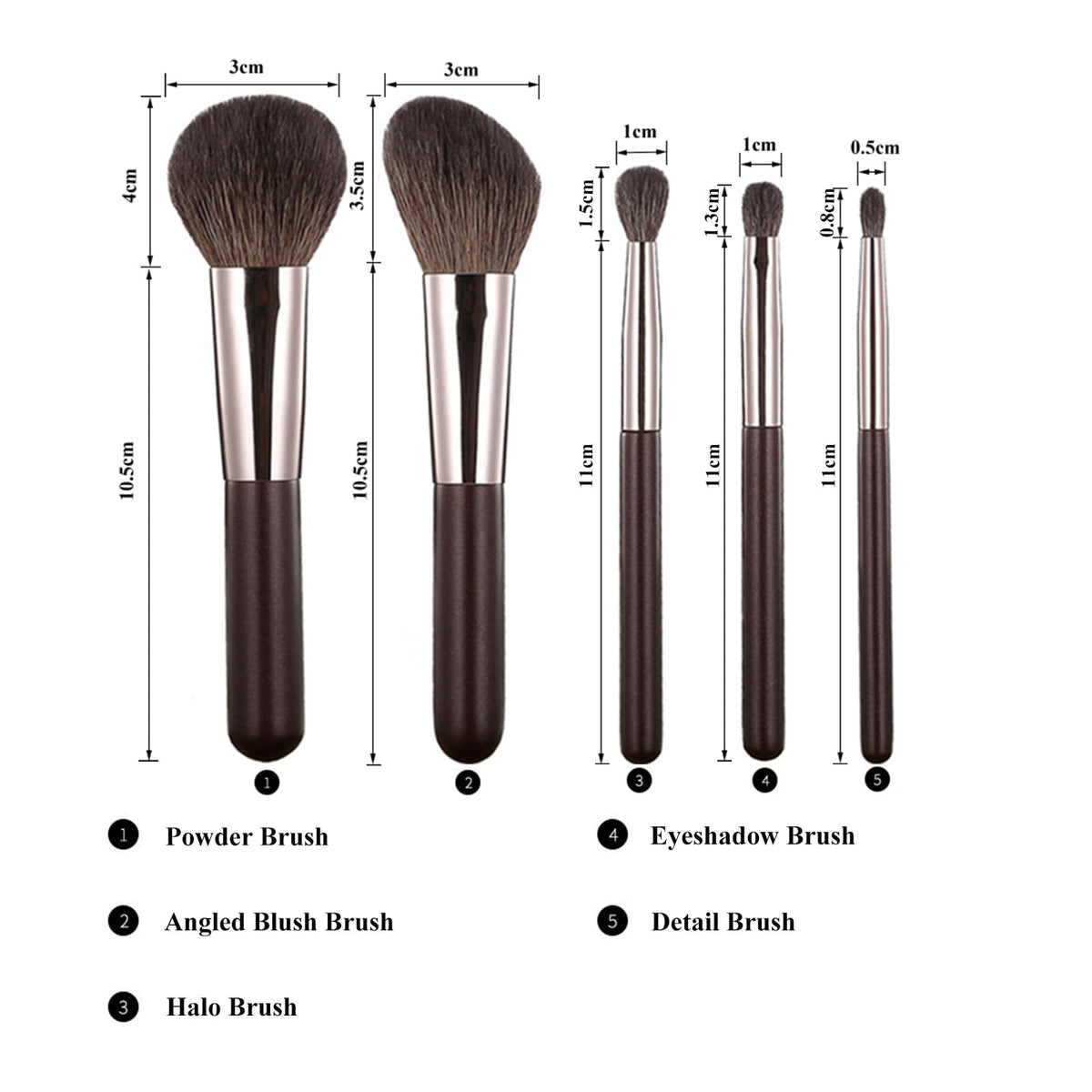 Kanviensl blush brush blends color evenly for a radiant cheek look.