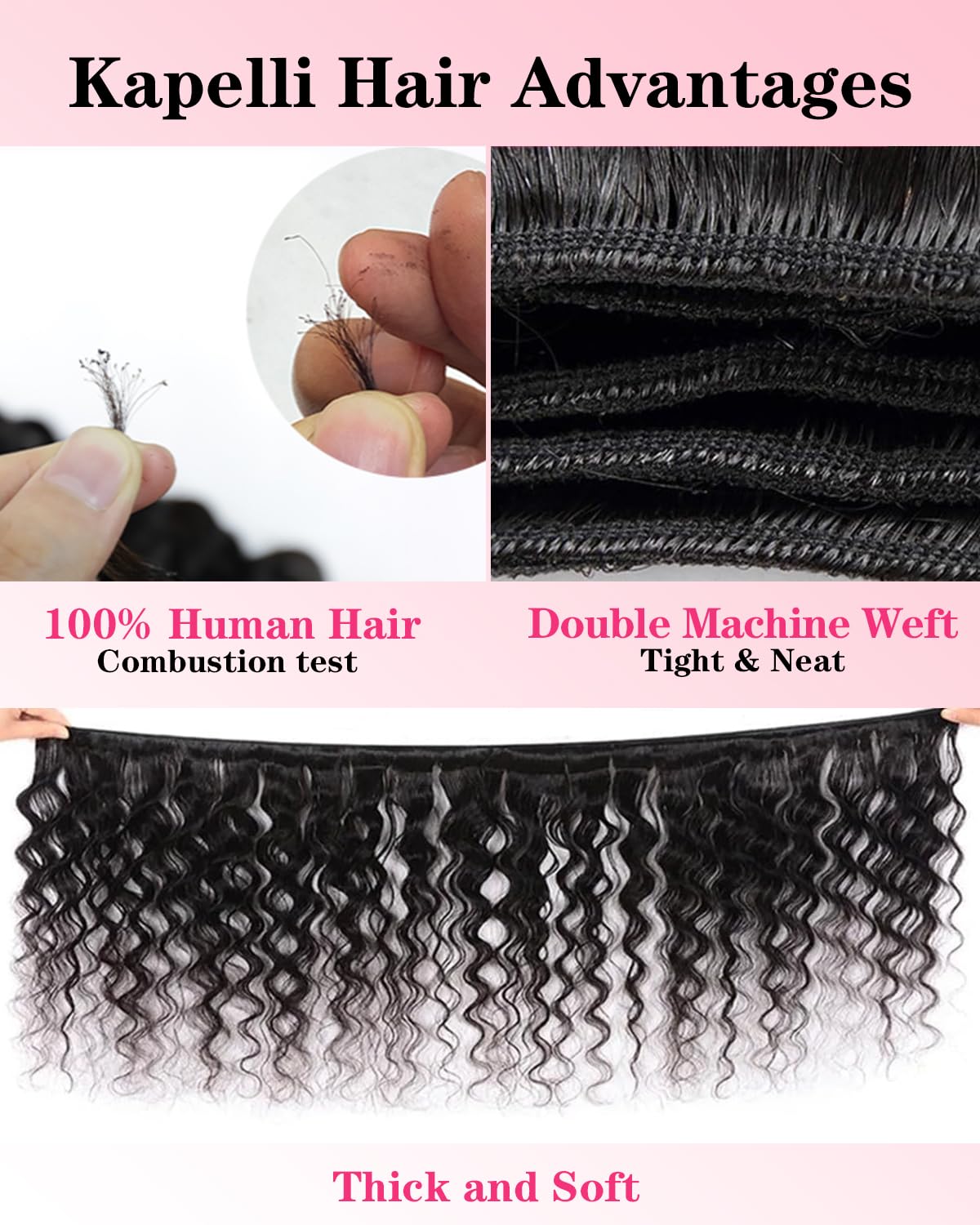 Kapelli Hair bundles last 6-12 months with proper care