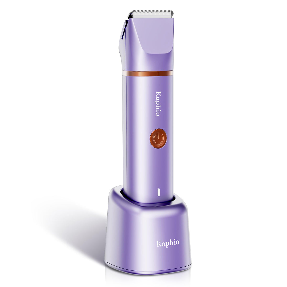 KAPHIO bikini-trimmer dual-head in action for safe bikini-area grooming.