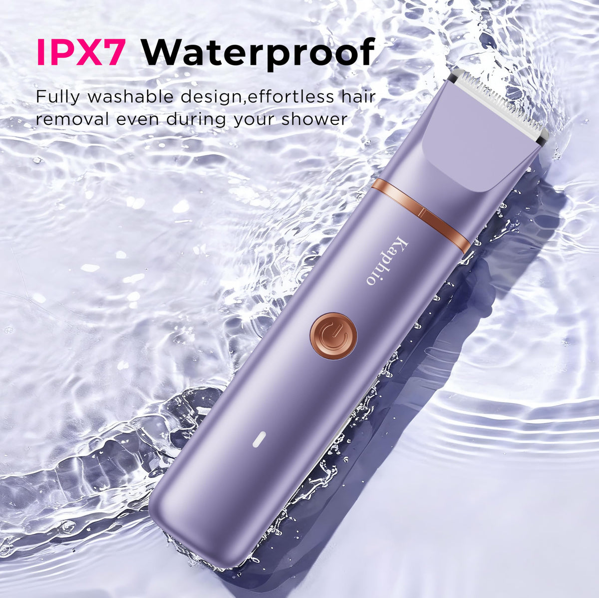 KAPHIO full-body grooming in a versatile wet-dry context.
