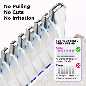 KAPHIO USB-rechargeable bikini-trimmer design for cordless grooming.