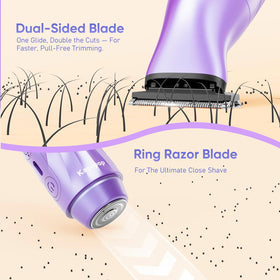 Kapopop travel-size razor is convenient for on-the-go grooming