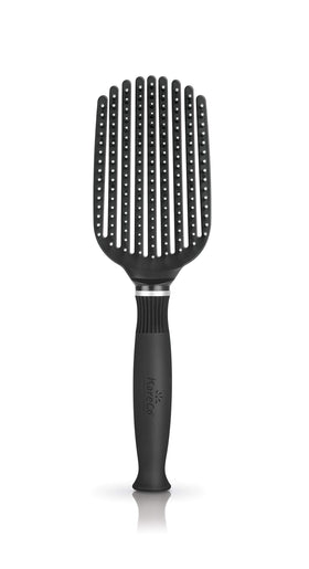 KareCo Tangle Buster full-size black detangling in action to ease knots