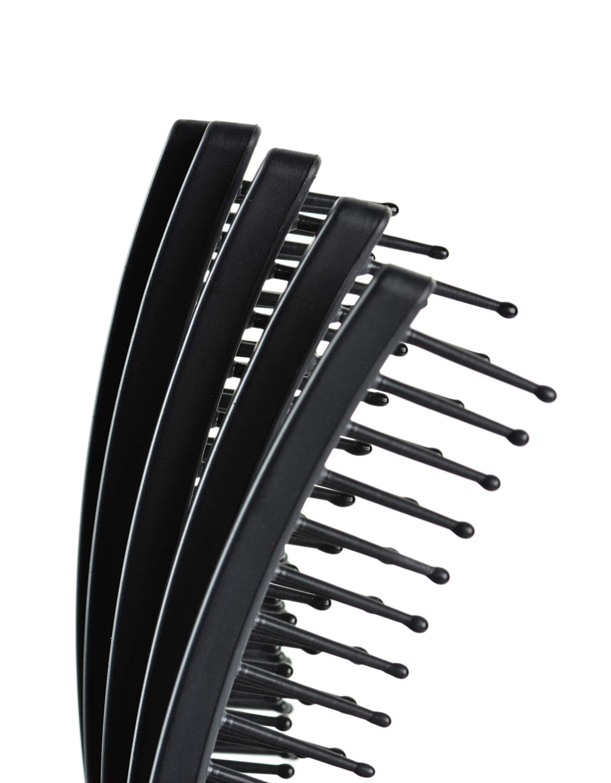 KareCo Tangle Buster mini travel black front view compact travel essential