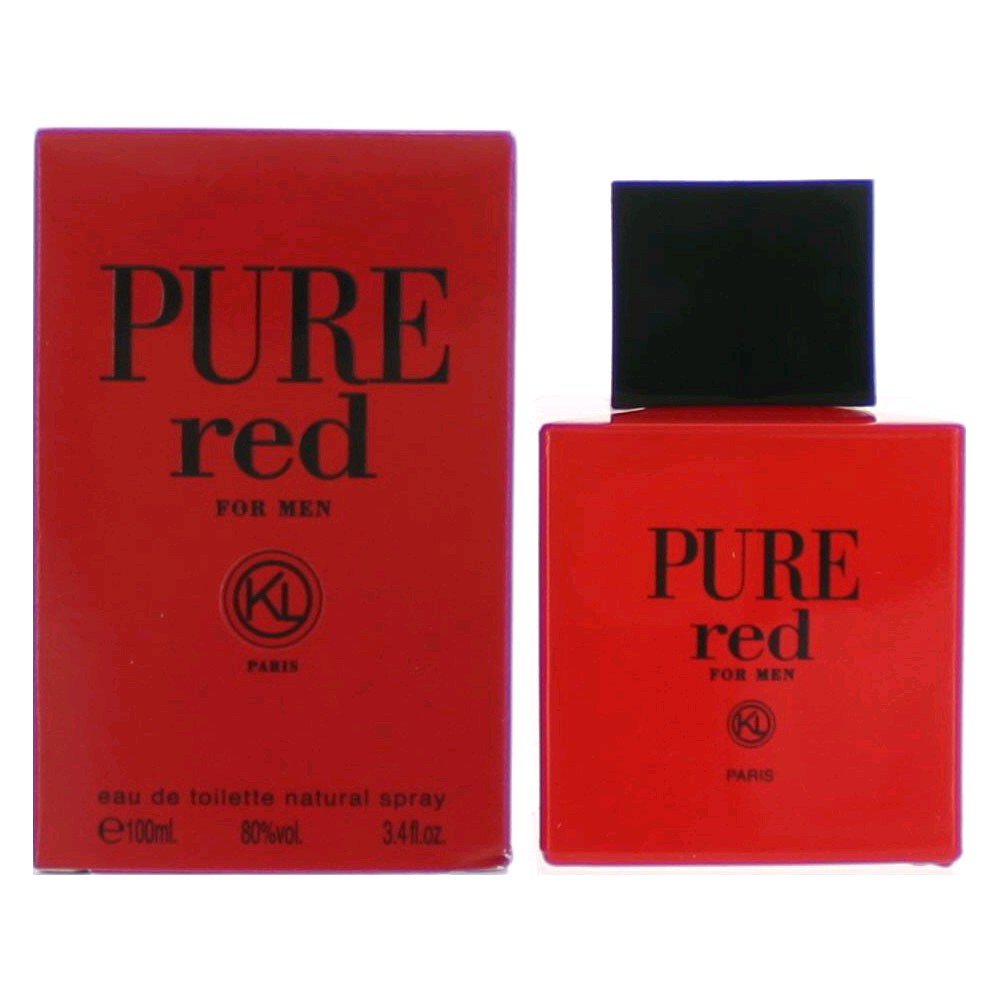 Karen Low Pure Red EDT bottle, ideal for evening wear with citrus and warm woods.