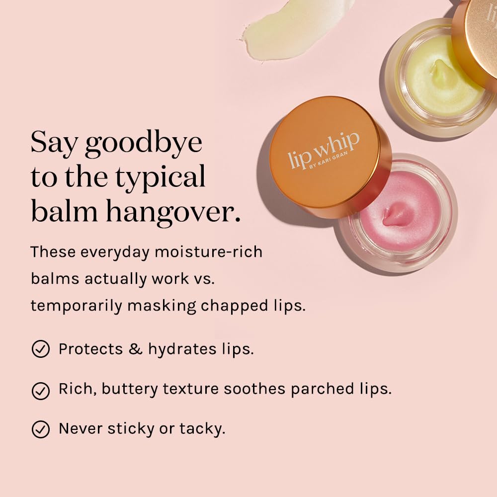 Kari Gran Lip Whip packaging highlights organic ingredients and USA-made craftsmanship.