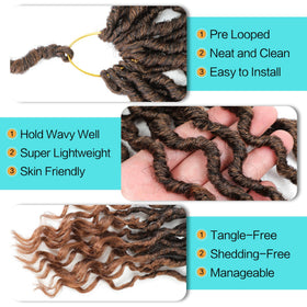 Karida Goddess Locs pack eight with soft, breathable fibers for comfort.