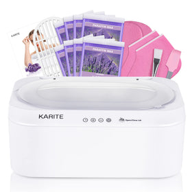 Karite paraffin wax machine with auto open lid for easy home sessions