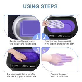Karite wax warmer with precision temperature control for safe warming.