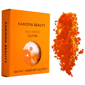 KARIZMA Neon Nights green glitter pot for neon body highlights.