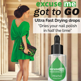Karlash Excuse Me Nail Polish Drops delivers a glossy quick-dry finish.