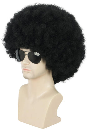 Karlery Afro curly wig back view highlights full volume ideal for themed gatherings.