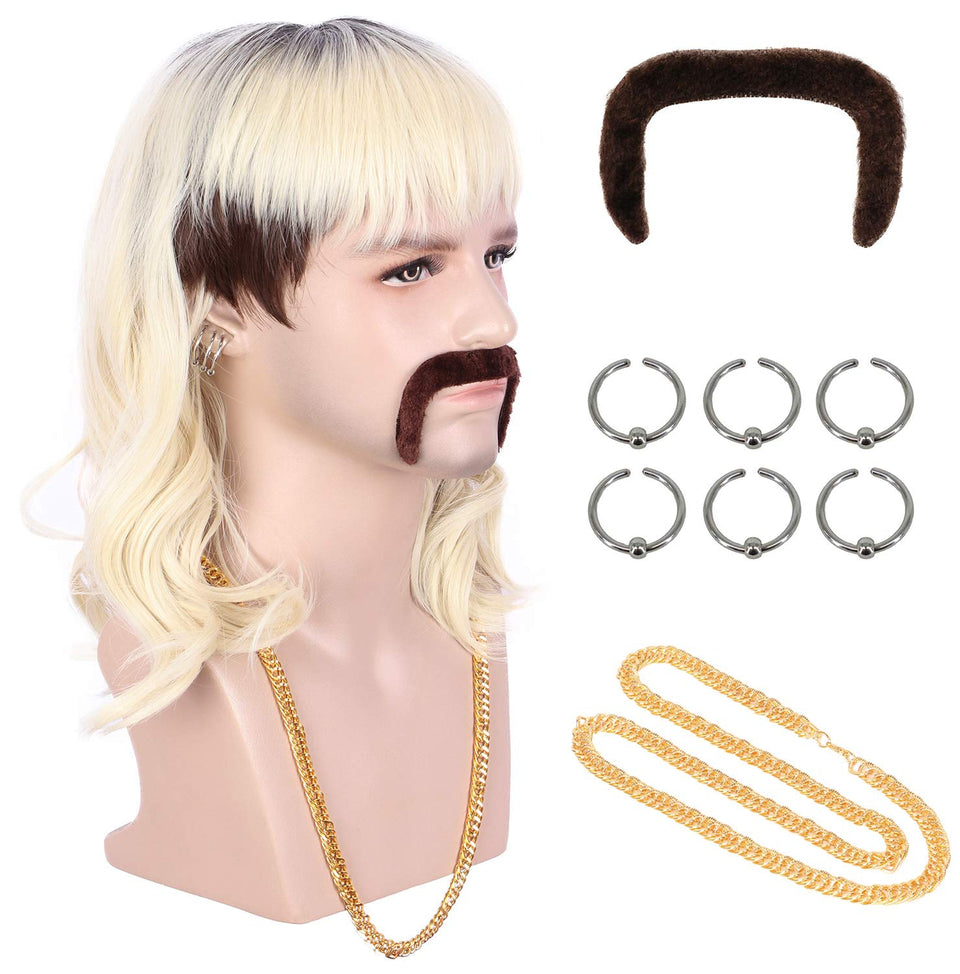 Karlery rocker wig front view long wave beige for cosplay and daily wear.