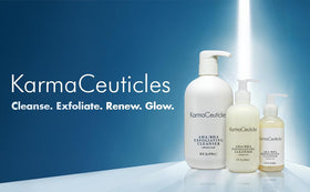 KarmaCeuticles cleanser bottle close-up for everyday skincare