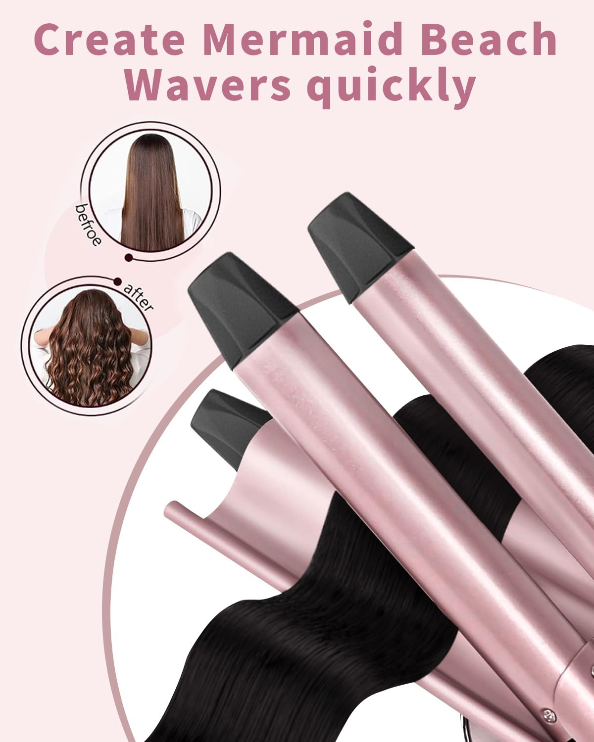 Karrong 0.75-inch barrel for medium curls and added texture.