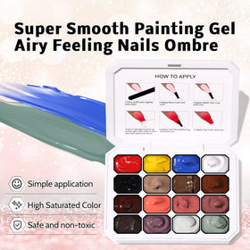 Karroy blooming aura nails create soft floral gradient effects.