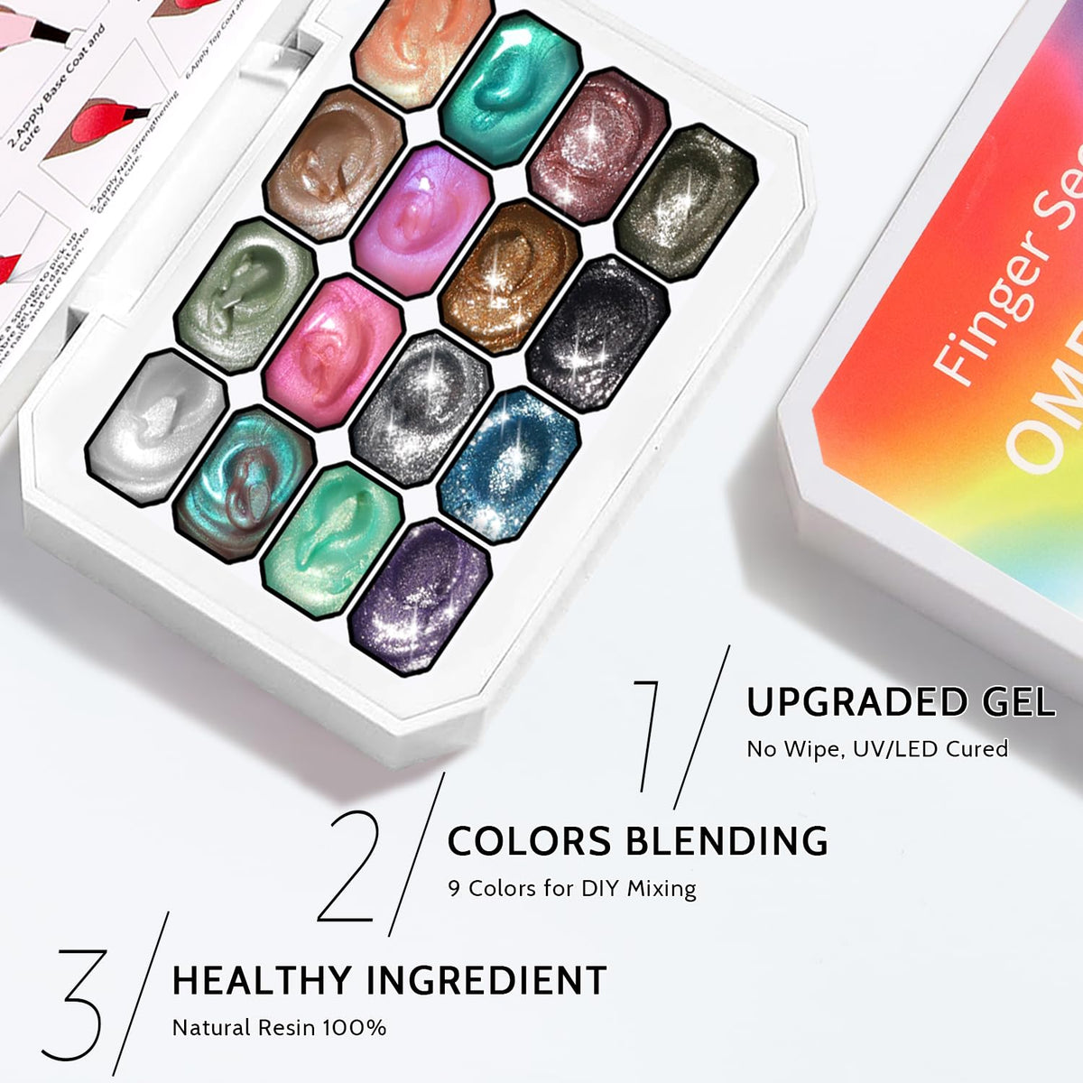 Karroy highly pigmented gel colors for bold nail art