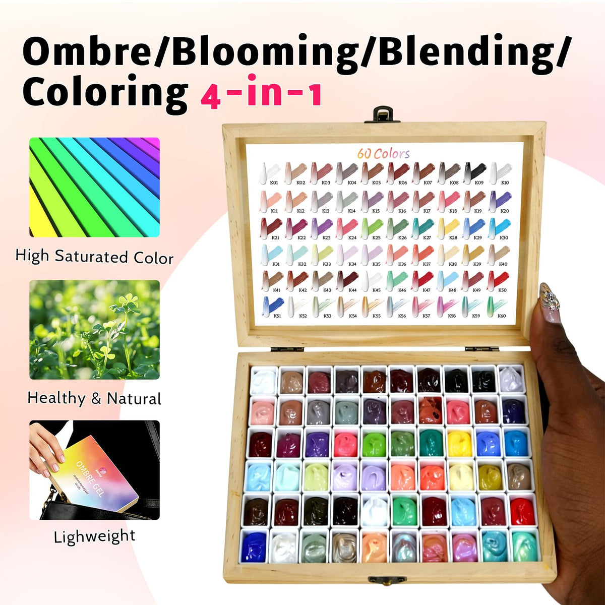 Karroy creative nail art playground with 24 colors for salon-like results.