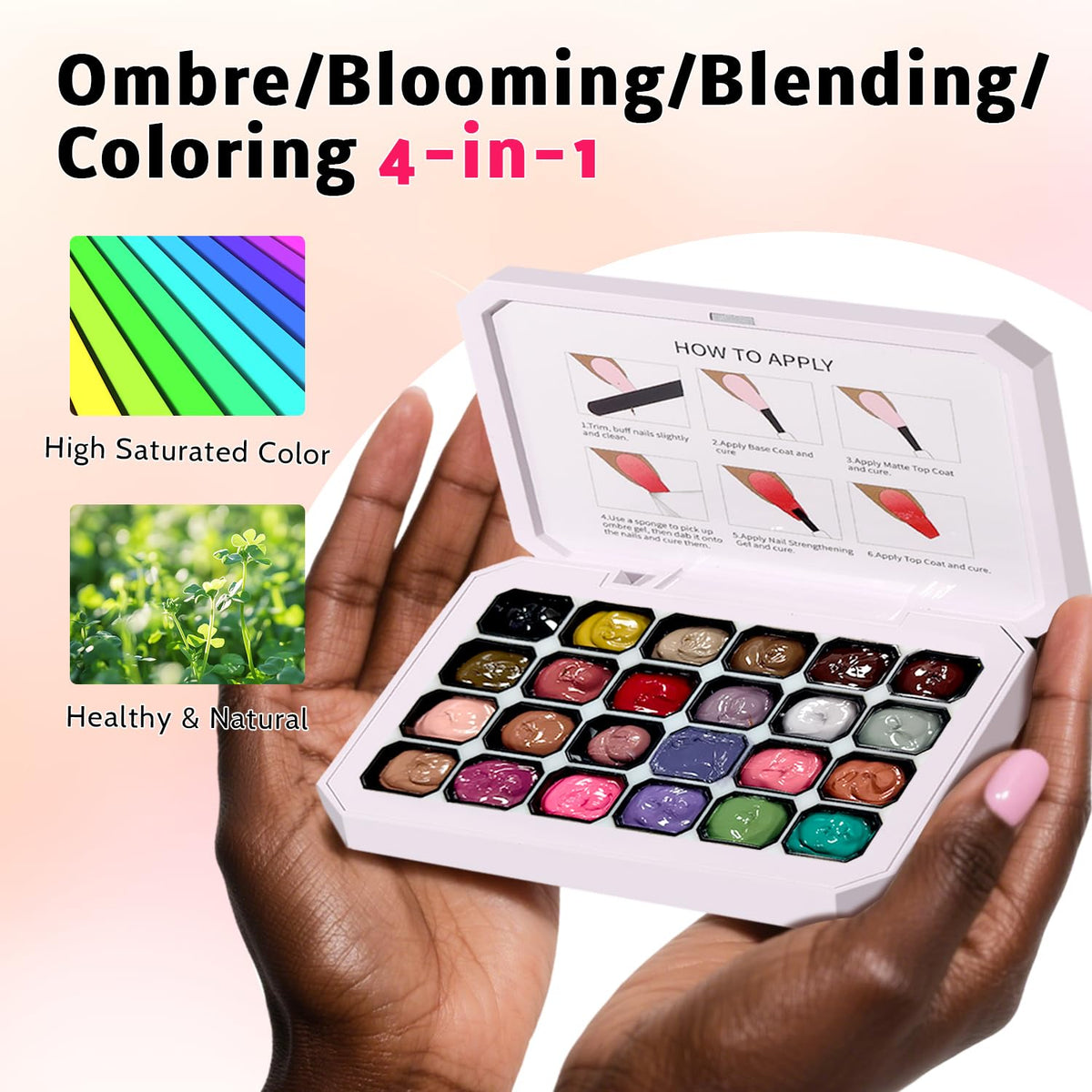 Karroy creative nail art playground with 24 shades for DIY designs