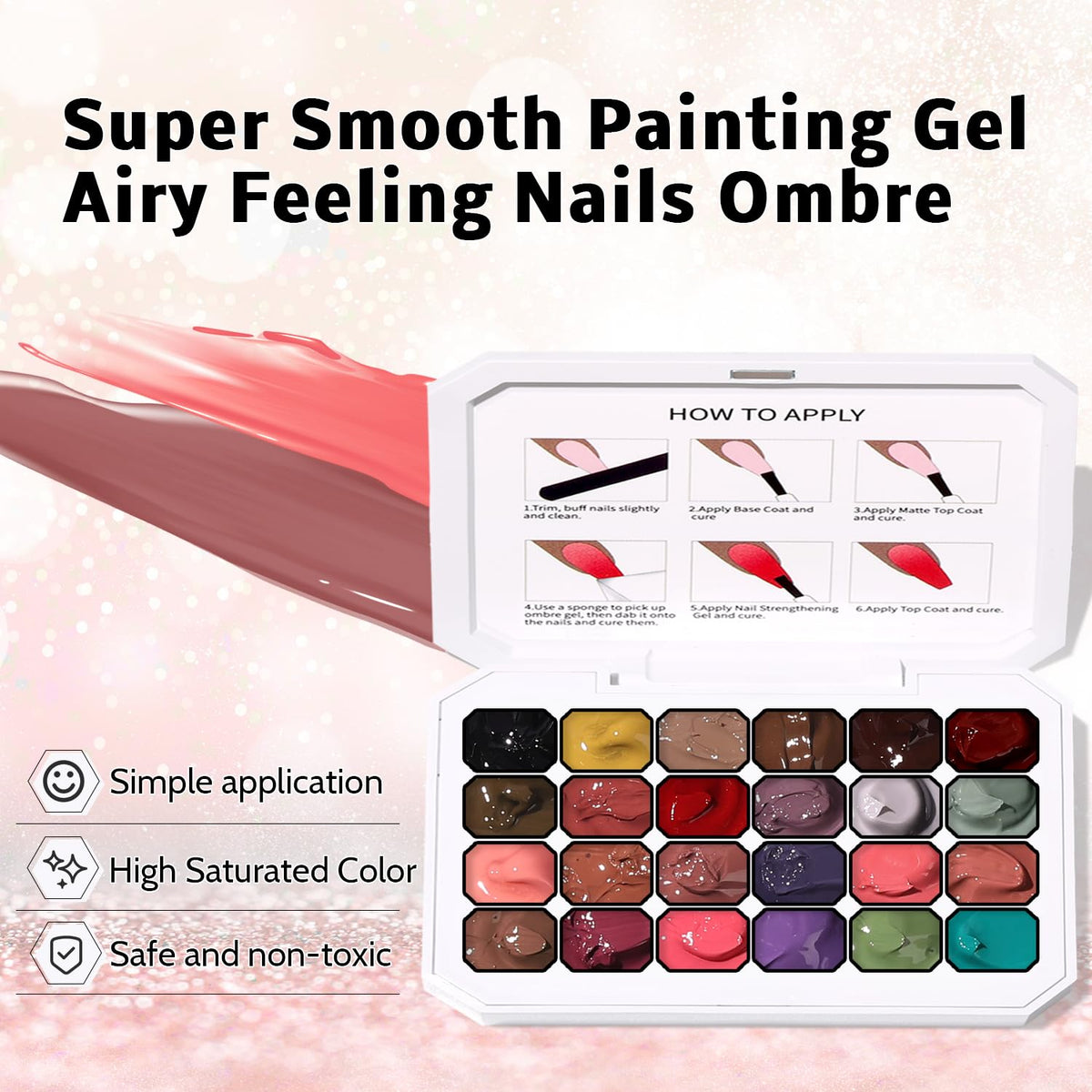 Karroy nine nail art techniques palette for diverse designs