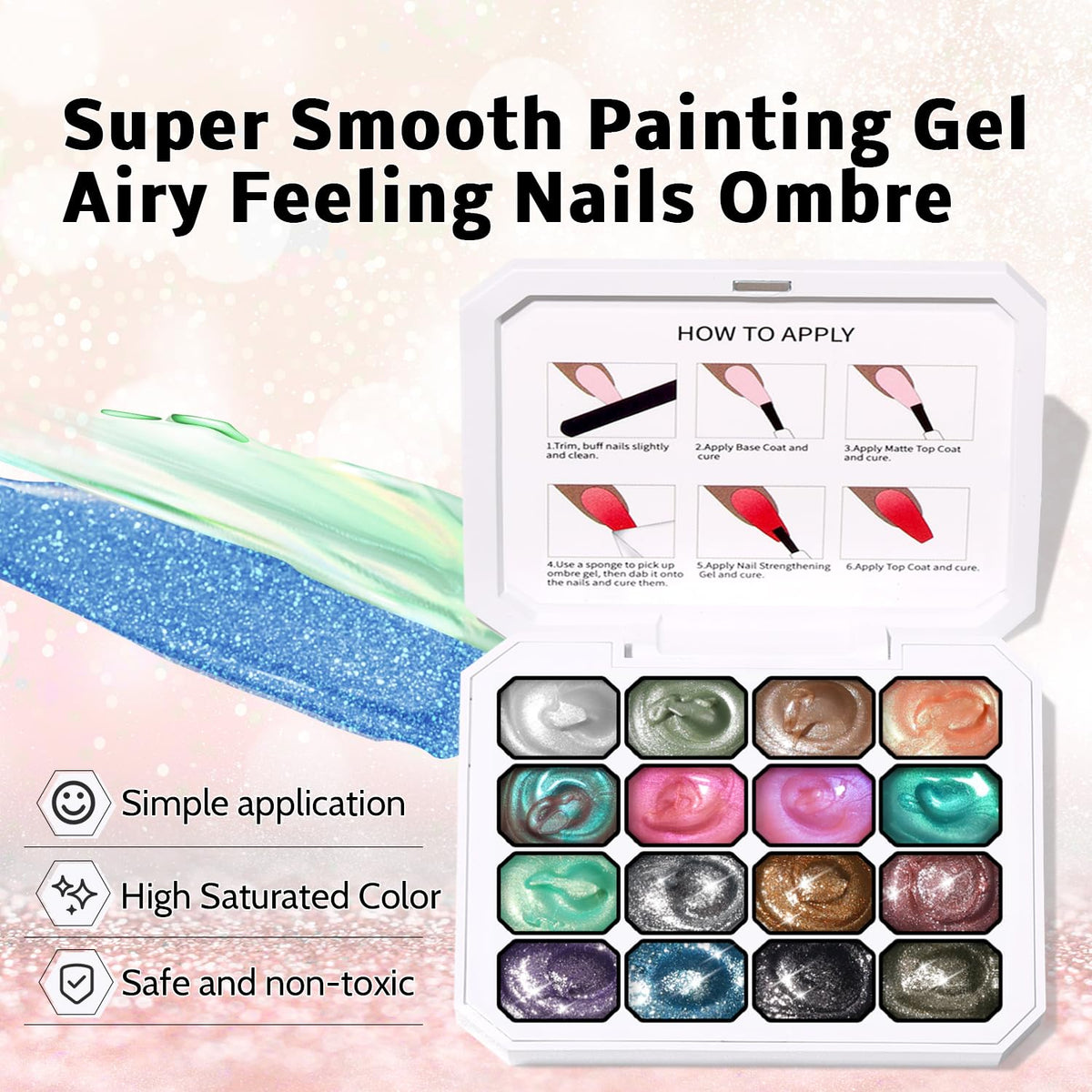 Karroy sponge-patting technique demonstrated for seamless color blending