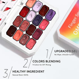 Karroy UV/LED cured gel palette for durable home nail art