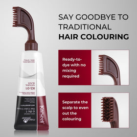 Karseell at-home color process: apply, wait 30–40 minutes, rinse.