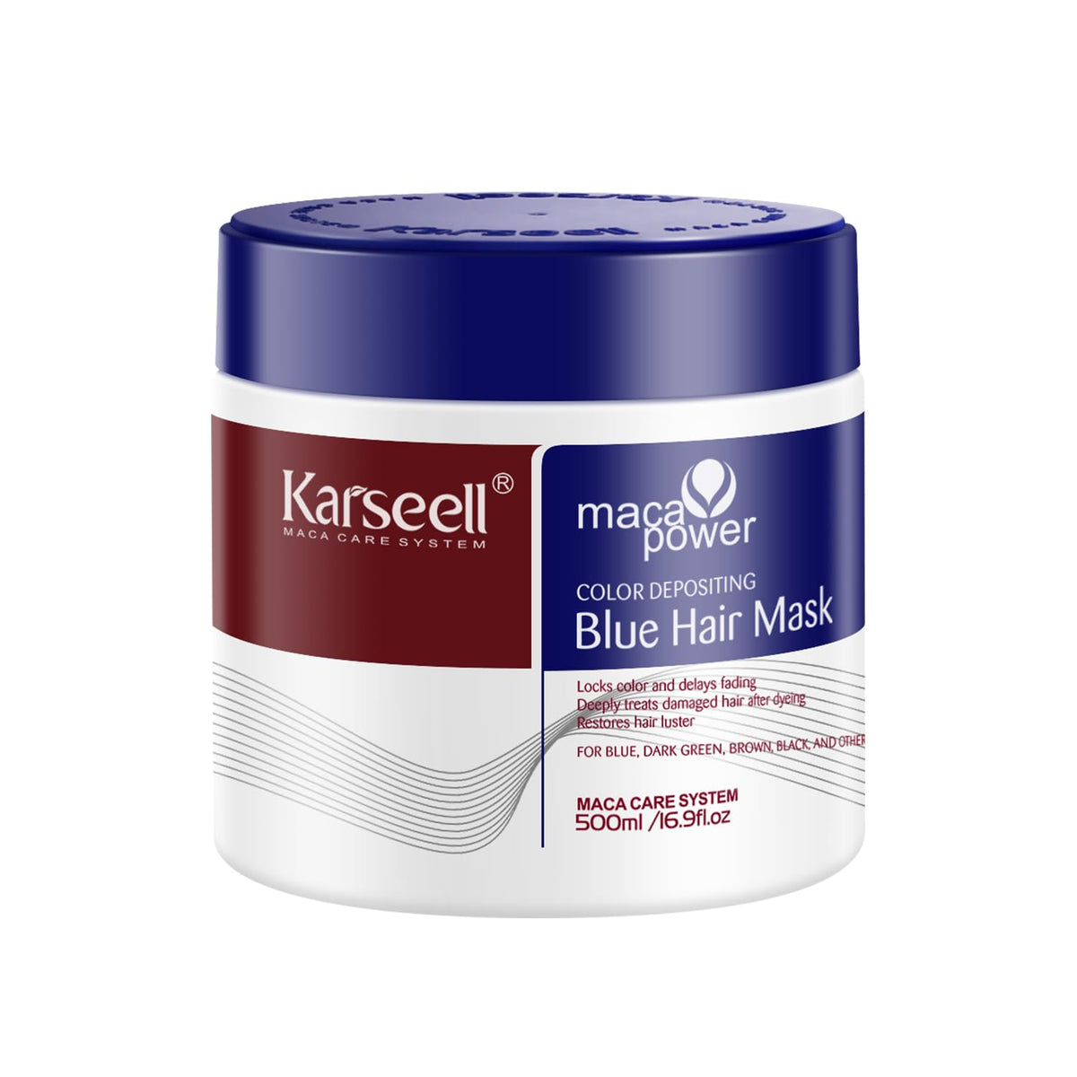 Karseell Blue Color Depositing Conditioner bottle for refreshing blue tones between color sessions