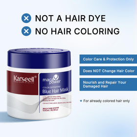Karseell Blue Color Depositing Conditioner dispense action shows easy at-home application for color touch-ups