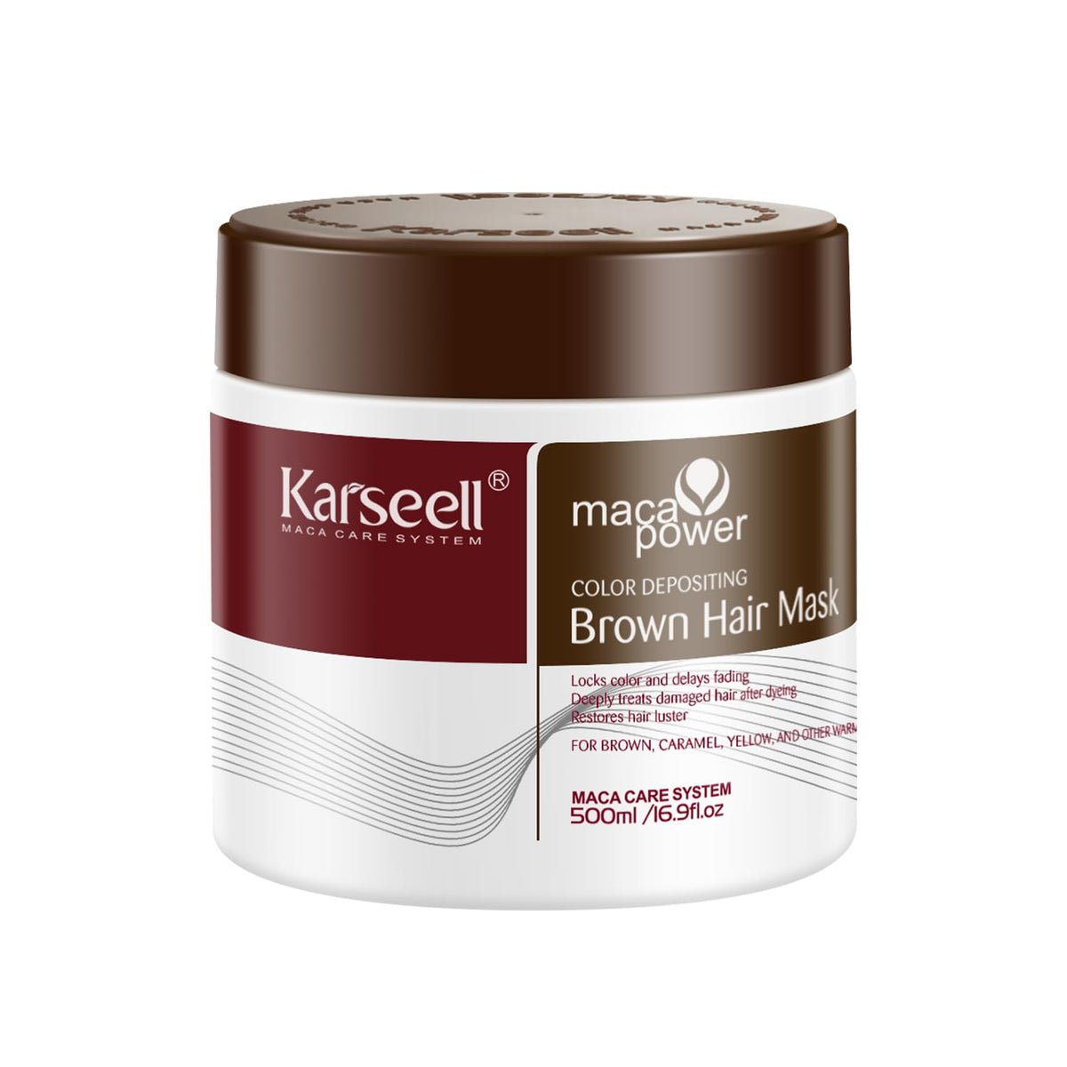 Karseell color depositing conditioner bottle refreshing brown hair color