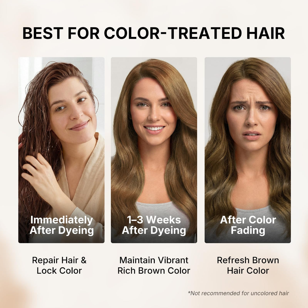 Creamy texture of Karseell conditioner ready to deposit color