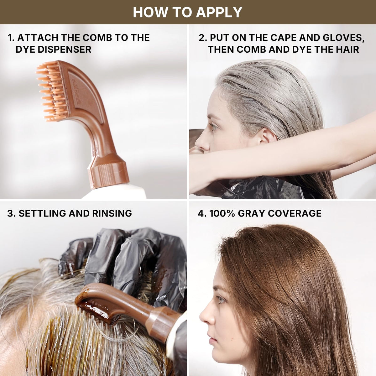 Karseell easy at-home application saves time with simple wait-and-rinse steps.