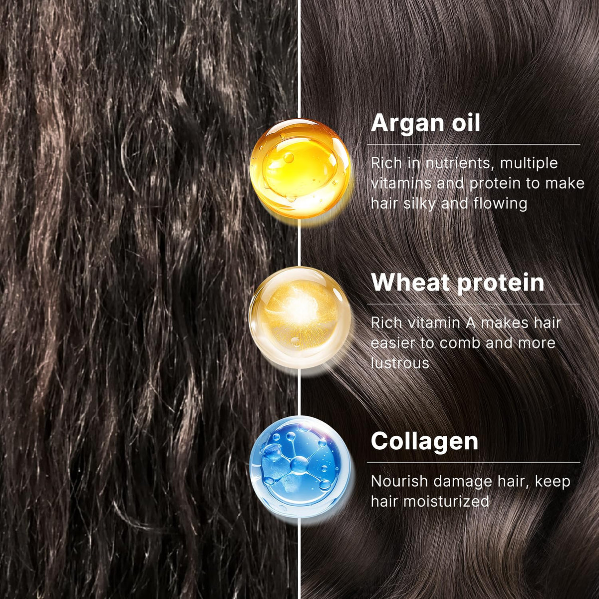 Karseell hair mask application on mid-lengths and ends