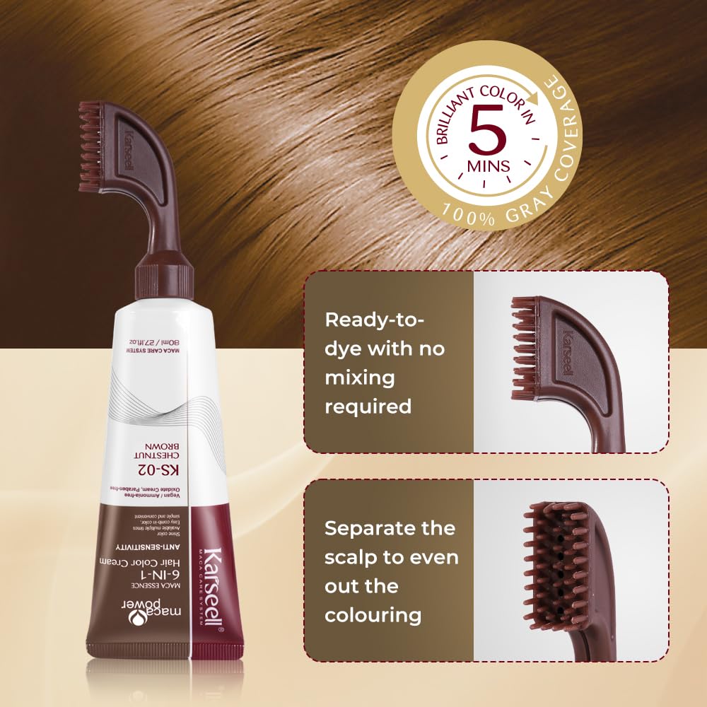 Karseell suitable for dry or damaged hair keeps softness and healthy shine.