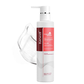 Karseell Volume Shampoo bottle on a bathroom shelf, designed for fuller-looking hair.