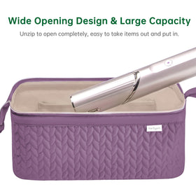 KarSyon compact lightweight travel design purple case is easy to carry.