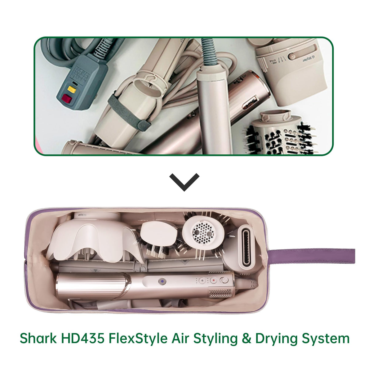 KarSyon doctor-bag wide opening purple case enables fast retrieval.
