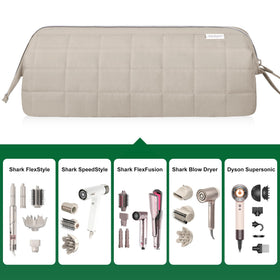 KarSyon Dyson Airwrap compatible travel case keeps attachments organized