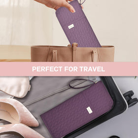 KarSyon hangable hair tools holder keeps essentials accessible on any rack.