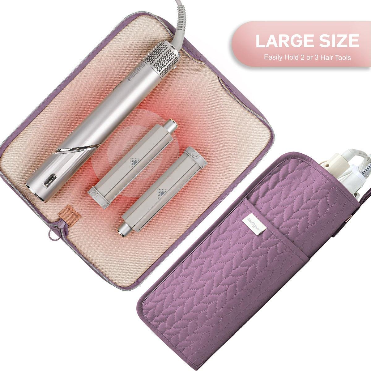 KarSyon heat-resistant mat and pouch with two-in-one design for quick packing.