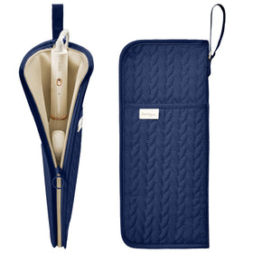 KarSyon hot tools organizer blue front view shows organized storage.