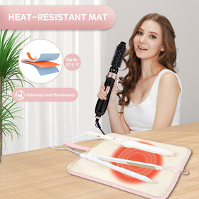 KarSyon hot tools organizer pouch in pink offers convenient storage on the go.