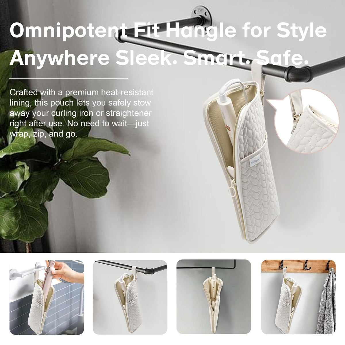 KarSyon integrated hanging hook beige keeps tools within reach